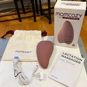 MOMCOZY Warming Lactation Massager Breastfeeding Moms Waterproof Pink NEW IN BOX